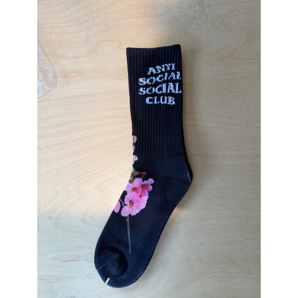 Anti Social Social Club Kkotch Socks Black NWT - Picture 2 of 5